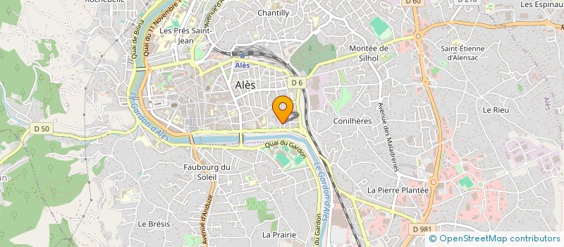 localisation de l'entreprise SCI FORZA  ALES