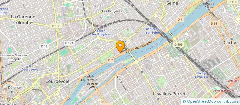 localisation de l'entreprise SCI FOSE BITOUN à COURBEVOIE