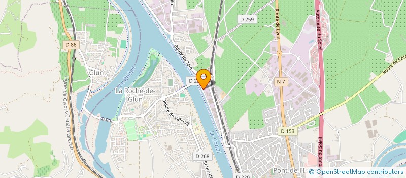 localisation de l'entreprise SCI FOSSA  LA ROCHE-DE-GLUN