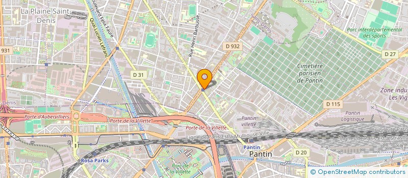 localisation de l'entreprise SCI FOSSATI à PANTIN