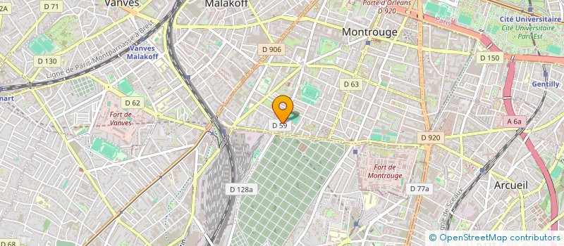 localisation de l'entreprise SCI FOSSE IMMOBILIER  MONTROUGE