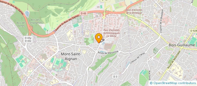 localisation de l'entreprise SCI FOSSIER  MONT-SAINT-AIGNAN