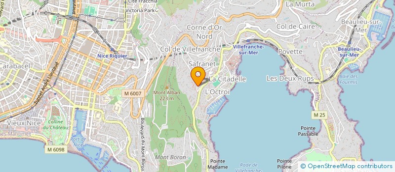 localisation de l'entreprise SCI FOTEMBA à VILLEFRANCHE-SUR-MER