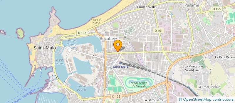 localisation de l'entreprise SCI FOU DE BASSAN  SAINT-MALO