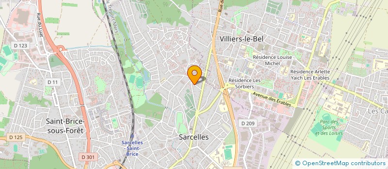 localisation de l'entreprise SCI FOUCARD à SARCELLES