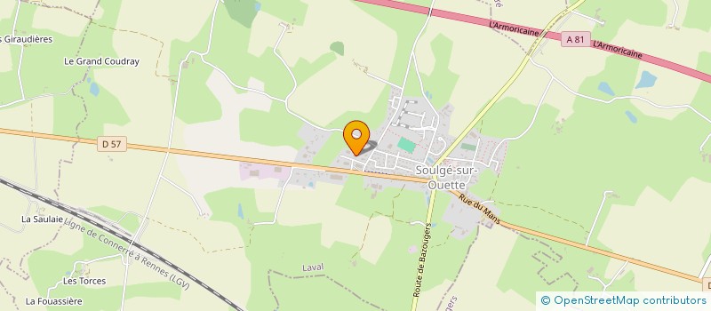 localisation de l'entreprise SCI FOUCHER  SOULGE-SUR-OUETTE