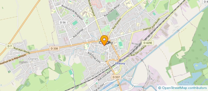 localisation de l'entreprise SCI FOUCHERES à CHAUNY