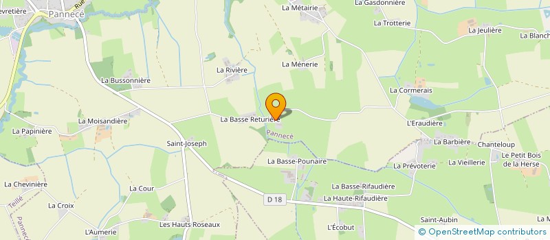 localisation de l'entreprise SCI FOUCHET BRANGER  PANNECE