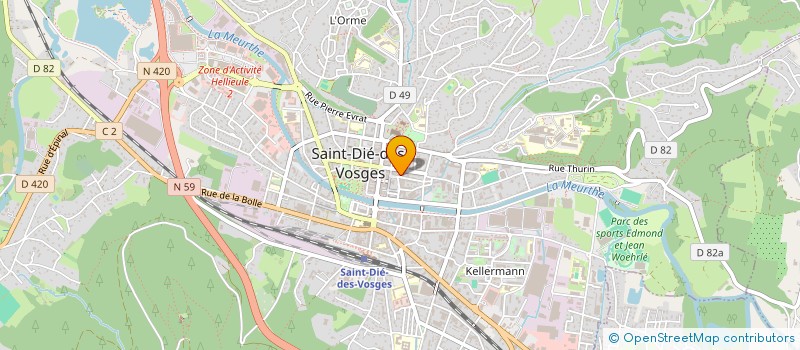 localisation de l'entreprise SCI FOUCHIFOL à SAINT-DIE-DES-VOSGES