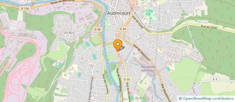 localisation de l'entreprise SCI FOUEZI  AUDINCOURT