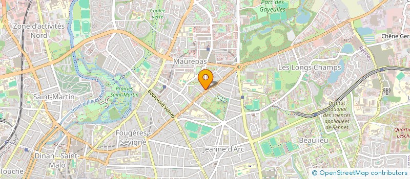 localisation de l'entreprise SCI FOUGERES LP  RENNES