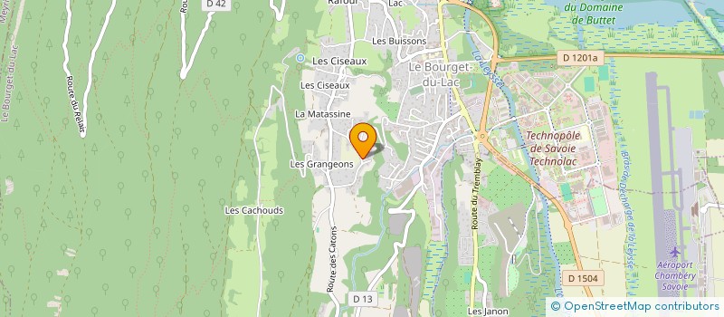 localisation de l'entreprise SCI FOUGERES-PLATE  LE BOURGET-DU-LAC