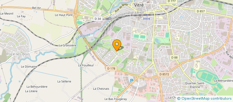 localisation de l'entreprise SCI FOUGERESBOX  VITRE