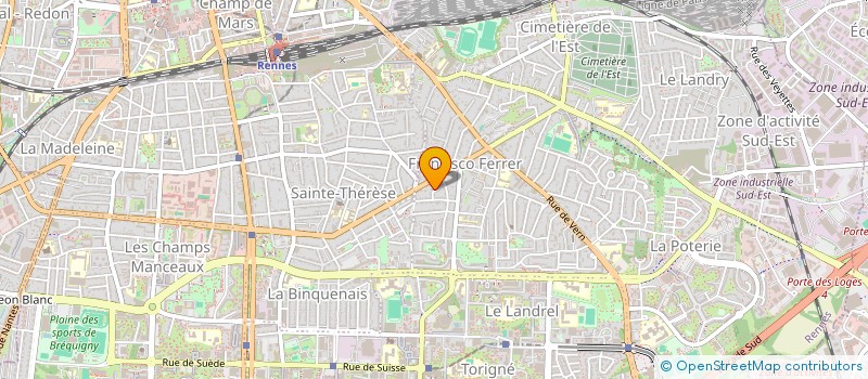 localisation de l'entreprise SCI FOUGEROLLES  RENNES