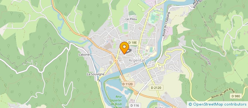 localisation de l'entreprise SCI FOUILLADE à ARGENTAT-SUR-DORDOGNE