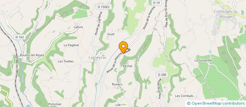 localisation de l'entreprise SCI FOUILLADE  LIGNEYRAC
