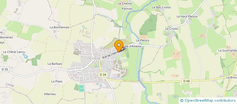 localisation de l'entreprise SCI FOUILLEUL BENOIT  CINTRE