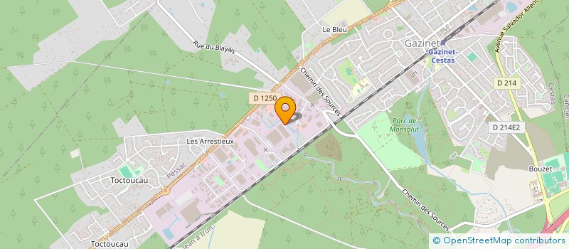 localisation de l'entreprise SCI FOUJI  CESTAS