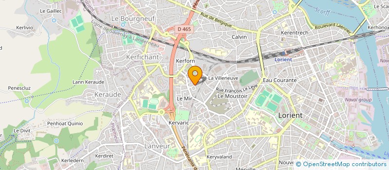 localisation de l'entreprise SCI FOULBAZAR  LORIENT