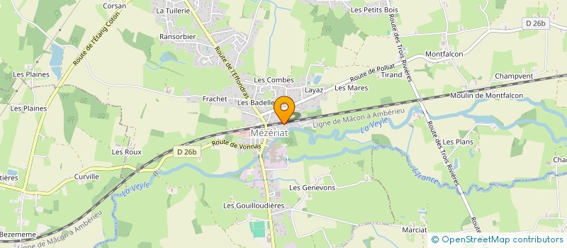 localisation de l'entreprise SCI FOULON RV  MEZERIAT