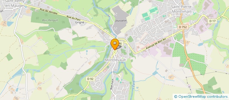 localisation de l'entreprise SCI FOULQUE à MONTREVAULT-SUR-EVRE