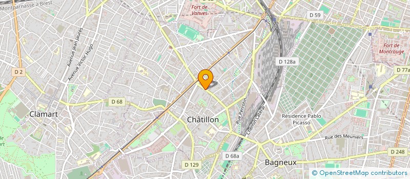 localisation de l'entreprise SCI FOUNET  CHATILLON