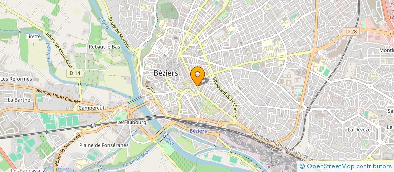 localisation de l'entreprise SCI FOUQUET LAURENT  BEZIERS