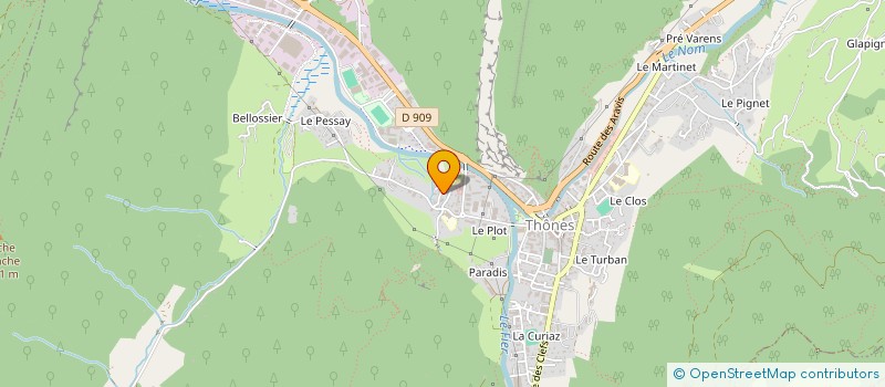localisation de l'entreprise SCI FOUR FIVE à THONES