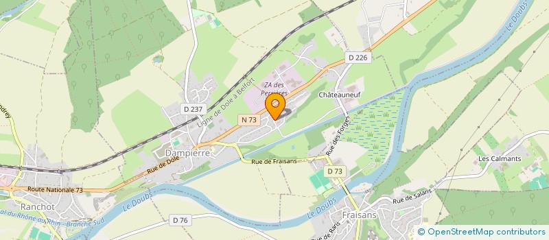 localisation de l'entreprise SCI FOURAPAIN à DAMPIERRE