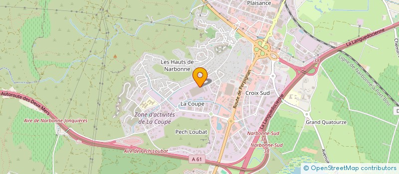 localisation de l'entreprise SCI FOURCADE à NARBONNE