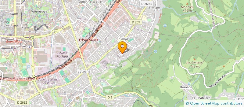 localisation de l'entreprise SCI FOURCADE  POISAT