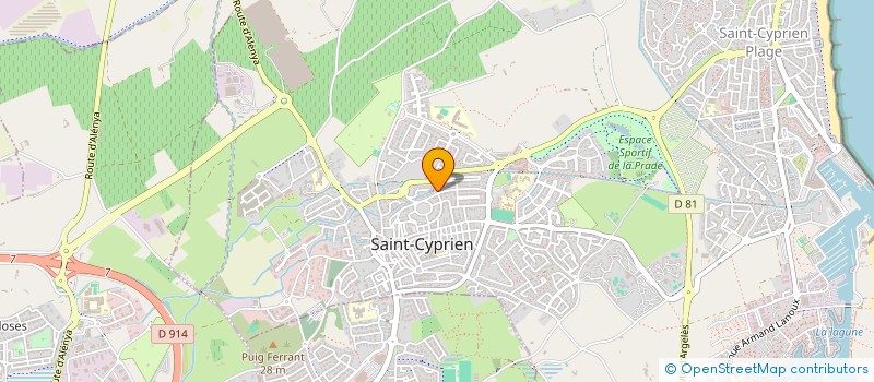 localisation de l'entreprise SCI FOURCADE ET FRERES  SAINT-CYPRIEN