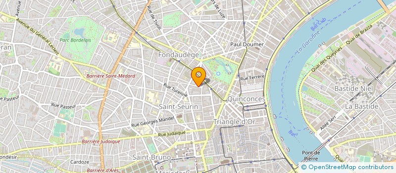 localisation de l'entreprise SCI FOURCAND  BORDEAUX