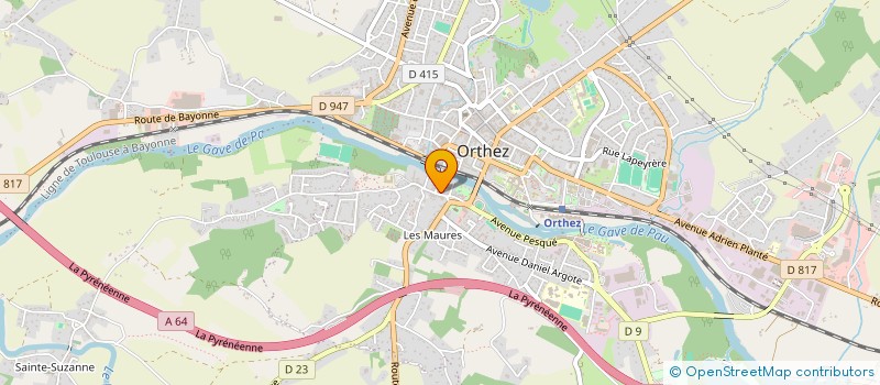 localisation de l'entreprise SCI FOURCAU  ORTHEZ