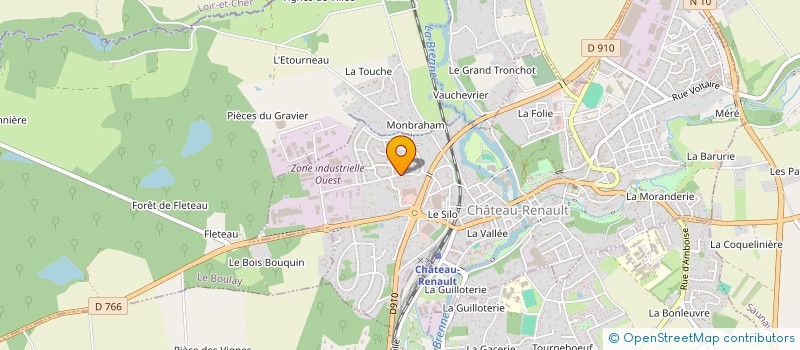 localisation de l'entreprise SCI FOURMI à CHATEAU-RENAULT
