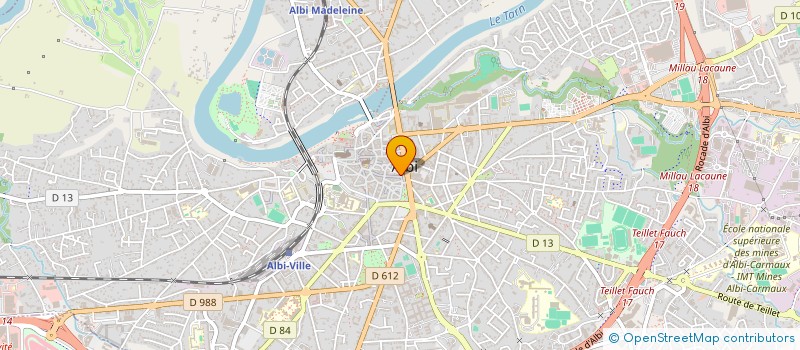 localisation de l'entreprise SCI FOURNIALS à ALBI