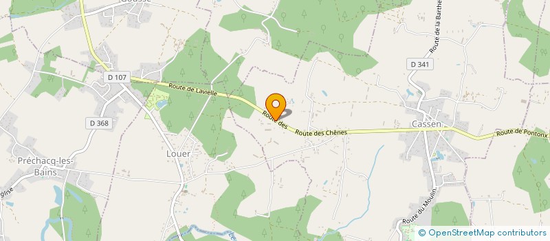 localisation de l'entreprise SCI FOURNIER 40  CASSEN