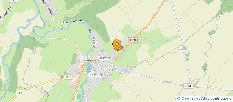 localisation de l'entreprise SCI FOURNIER ET FILS  CEINTREY