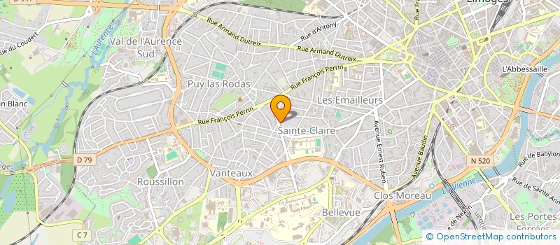 localisation de l'entreprise SCI FOURNIER FAMILLE à LIMOGES
