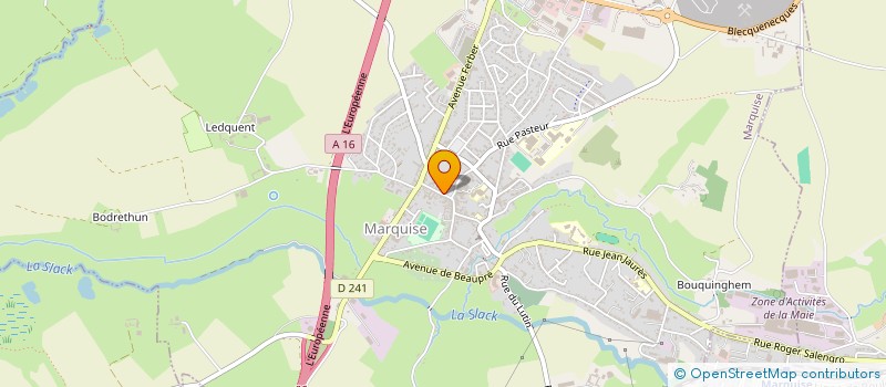 localisation de l'entreprise SCI FOURNIER LECOUTRE  MARQUISE