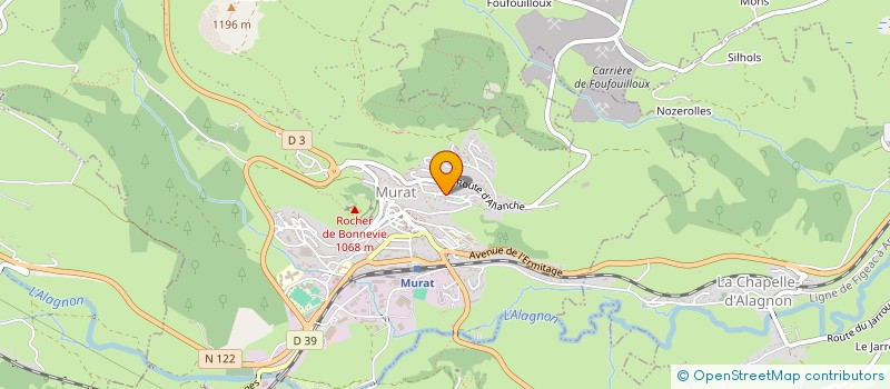 localisation de l'entreprise SCI FOURNIER MONTAGNIER à MURAT