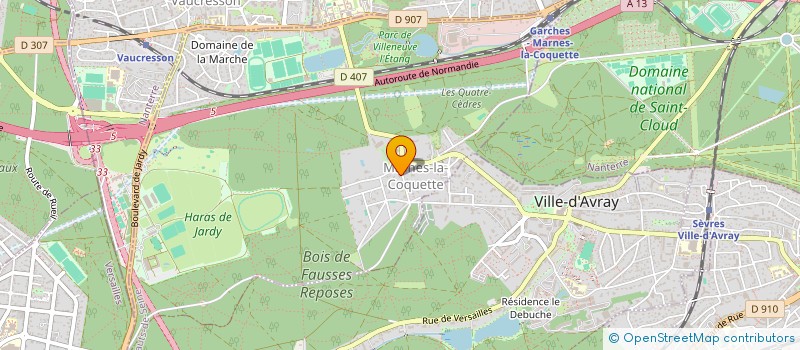 localisation de l'entreprise SCI FOURNIER MOUSSAILLON  MARNES-LA-COQUETTE