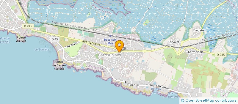 localisation de l'entreprise SCI FOURNIL JEAN XXIII  BATZ-SUR-MER