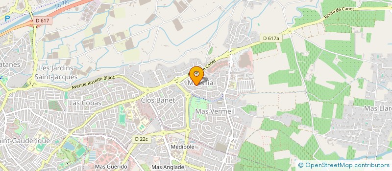 localisation de l'entreprise SCI FOURNY  PERPIGNAN