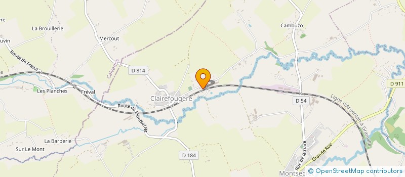 localisation de l'entreprise SCI FOURNY à MONTSECRET-CLAIREFOUGERE