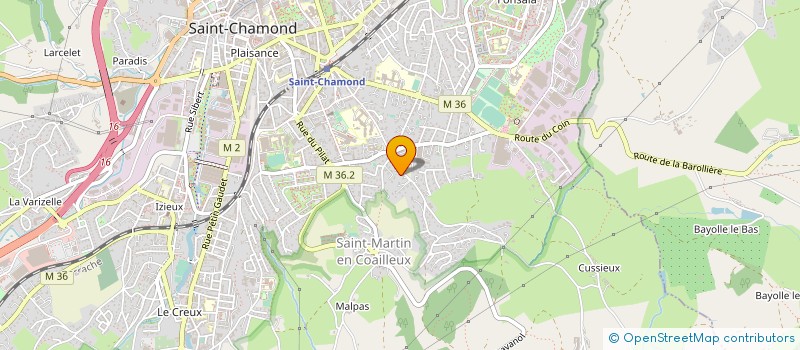 localisation de l'entreprise SCI FOURT  SAINT-CHAMOND