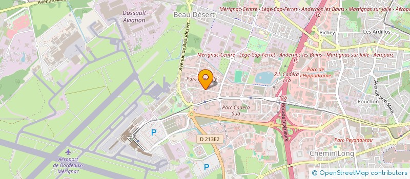 localisation de l'entreprise SCI FOURTEAU à MERIGNAC