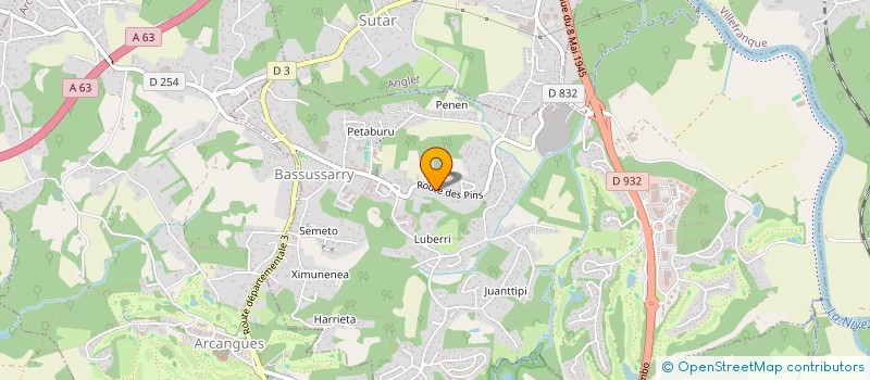 localisation de l'entreprise SCI FOURTEEN INVEST à BASSUSSARRY