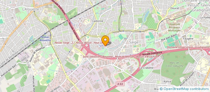 localisation de l'entreprise SCI FOURTENS à PESSAC