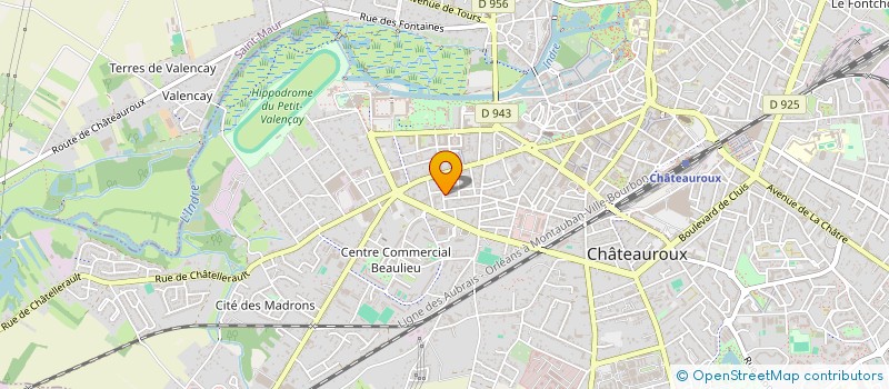 localisation de l'entreprise SCI FOURVIERE à CHATEAUROUX